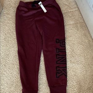 Victoria secret PINK, plum joggers size medium